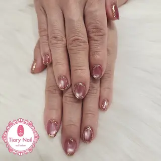 ネイル 💙🤍Tiary M🤍💙のネイルデザイン