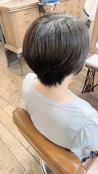 ショート カラー 國分 伸也のヘアスタイル
