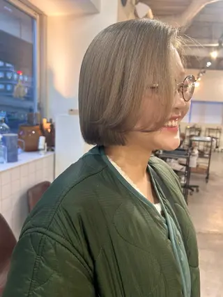 ミディアム カラー みうら ありさのヘアスタイル