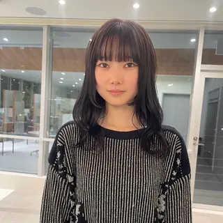 セミロング カラー 髪質改善カラー/ボブ 🌻Mutsumiのヘアスタイル