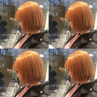 ミディアム カラー ウルフカット ハッシュカット/七海のヘアスタイル