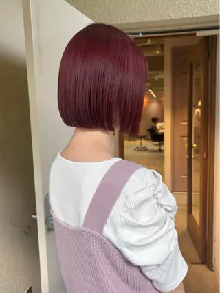ショート カラー mei|顔まわり ×透明感カラーのヘアスタイル