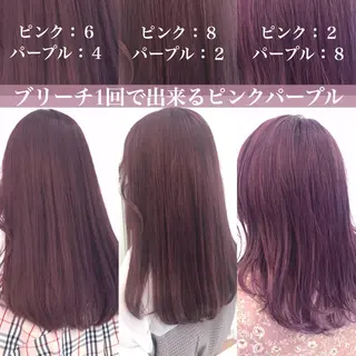 ミディアム カラー 韓国艶カラー🇰🇷 DISCO💙のヘアスタイル