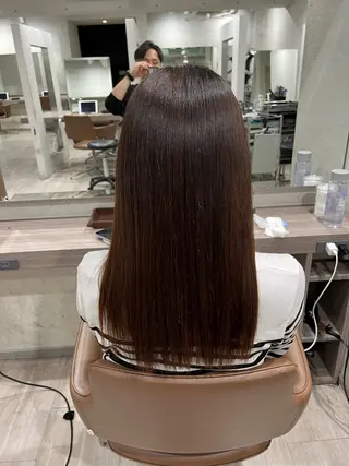 セミロング 縮毛矯正 特化生田のヘアスタイル