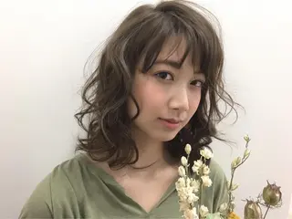 ミディアム カラー ブリーチ/ハイトーン 天童市/SERINAのヘアスタイル