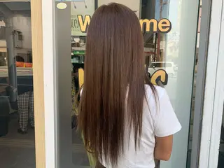 ロング カラー パーマ ヘアアレンジ メンズ キッズ ネイル マツエク・マツパ アイブロウ 🤍韓国風レイヤー/ 艶髪🤍鳥越美羽のヘアスタイル