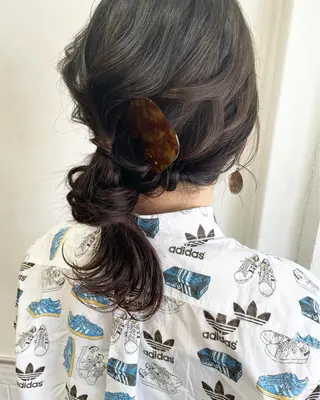 セミロング ヘアアレンジ 空きあり💛 miho  大国町のヘアスタイル