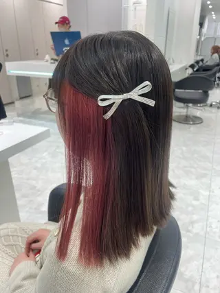カラー 🤍ブリーチなし ブラウンhimi🤍のヘアスタイル