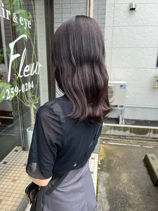 ミディアム 立野 希沙のヘアスタイル