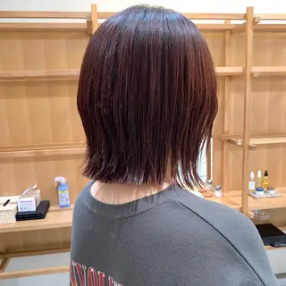 ショート カラー ヘアアレンジ パーマ/暖色/ボブ イワタテ🇰🇷のヘアスタイル