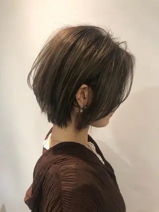 カラー パーマ ヘアアレンジ 【白髪ぼかし 専門GBG】自由が丘のヘアスタイル