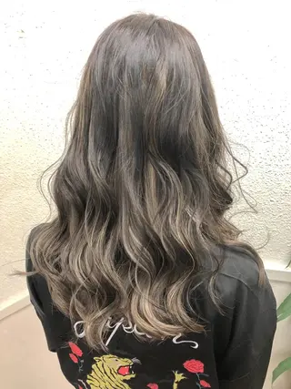 セミロング カラー 髪質改善/美髪矯 正ヤマモトハルキのヘアスタイル