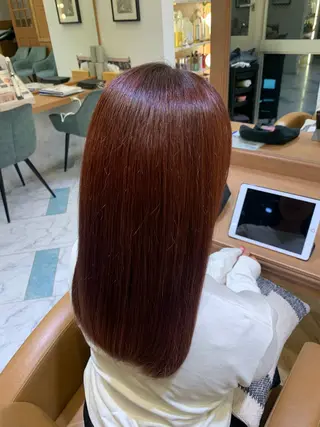 カラー オリーブカラー/みづ き/ボブパーマ🤍のヘアスタイル