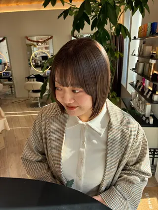カラー 👩🏽‍🦱✨ボブ /パーマ/layerのヘアスタイル