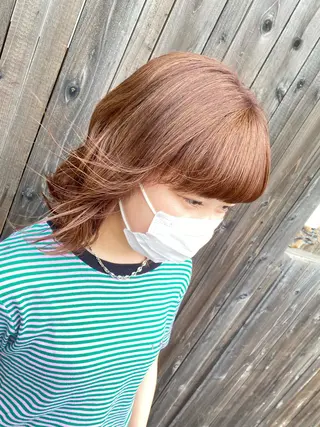 ショート カラー ブリーチカラー🫧 森　凪沙のヘアスタイル