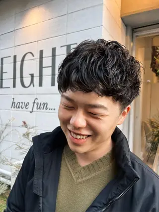 ショート パーマ メンズ 徳田 ももかのマツエク・マツパデザイン
