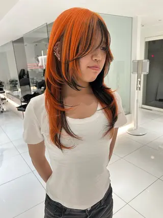 ロング カラー 海外レイヤー /NAGISAのヘアスタイル