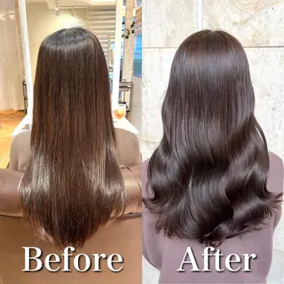 ロング カラー ブリーチなし✨艶髪 カラー𓃲YAGIのヘアスタイル