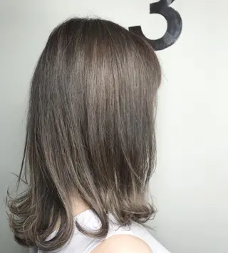 ミディアム カラー パーマ ヘアアレンジ 新宿駅近♡友達とOK 🦋W -ワット -のヘアスタイル