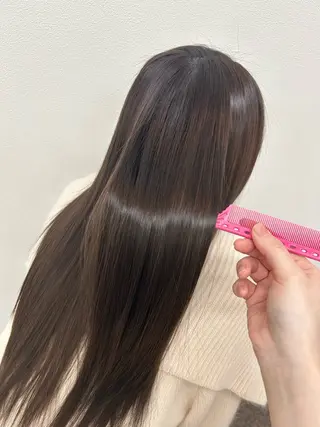 ロング カラー ninaアイドル前髪 ×透明感🎀のヘアスタイル