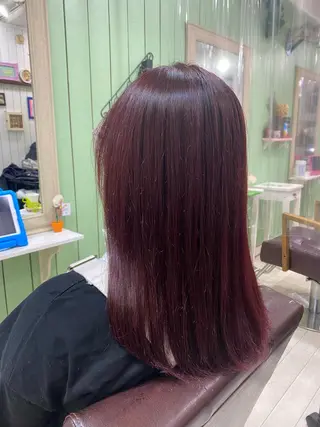 セミロング カラー 🩶西 雪乃/透明感 くすみカラー🫧のヘアスタイル