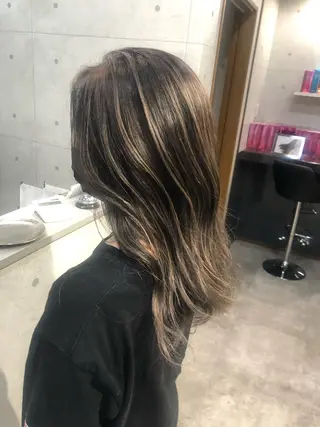 ミディアム REVE美容室 REVEマツエクのヘアスタイル
