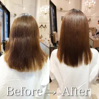 セミロング 髪質改善特化 安東駿介のヘアスタイル