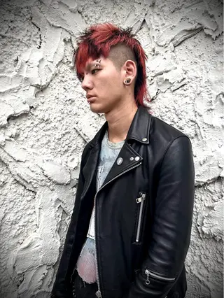 カラー メンズ デザインカラー⭐︎★ 🐆hyo🐆のヘアスタイル