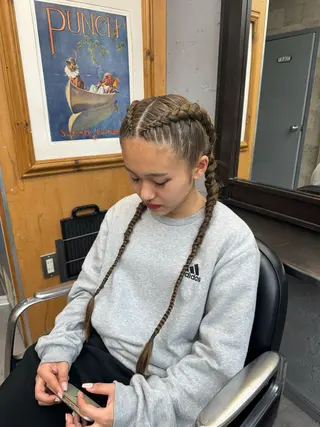 ロング ヘアアレンジ 💕MINAMI 特殊ヘア💕🥥🌴のヘアスタイル