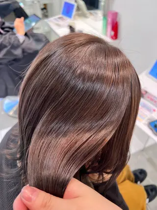 セミロング カラー Yuka/Aujua ソムリエ/髪質改善のヘアスタイル