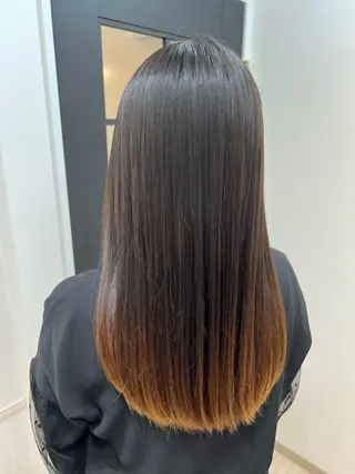 セミロング 🌕酸性縮毛矯正 高野竜🌕のヘアスタイル