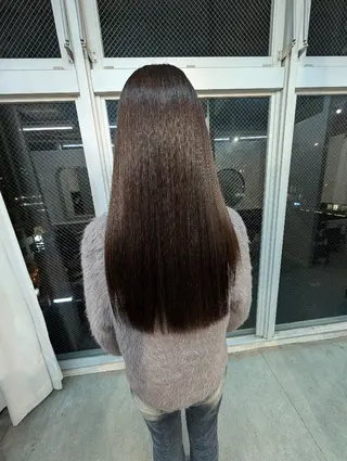 ロング カラー 髪質改善.縮毛矯正 ×韓国ヘアyukiのヘアスタイル