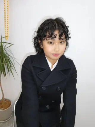 カラー パーマ p.s. gemmie所属・海外ヘア/ 千佳のヘアスタイル