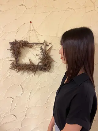 セミロング 柘植 雅大のヘアスタイル