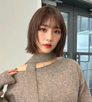 ミディアム 表参道/艶カラー 岩倉稜真のヘアスタイル