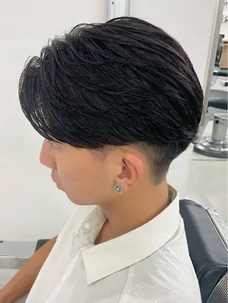 ショート パーマ ヘアアレンジ メンズ 亀井隆汰/メンズ専門 パーマ特化美容師のヘアスタイル