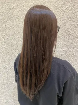 セミロング カラー 山下 優美のヘアスタイル