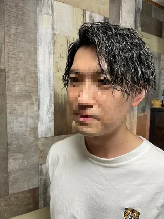 パーマ メンズ メンズ特化型/永井 友貴のヘアスタイル