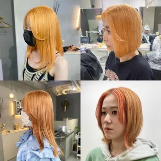 セミロング カラー 前橋 姫奈のヘアスタイル