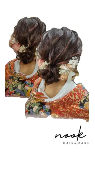 ヘアアレンジ hair&make nookのヘアスタイル