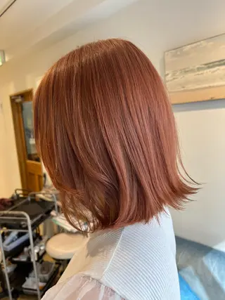 ミディアム 渋谷ハイトーン/ デザインカラー阿部のヘアスタイル