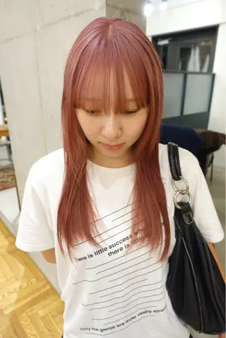 ロング カラー YUUKI/ウルフ .ボブパーマのヘアスタイル