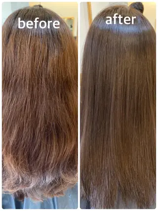 セミロング カラー エイト ウメダのヘアスタイル
