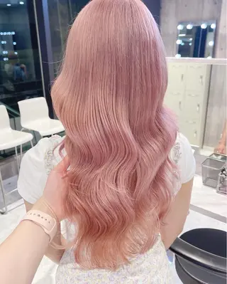 ロング カラー パーマ ヘアアレンジ メンズ キッズ ネイル マツエク・マツパ アイブロウ 🎀韓国レイヤー YURINA🎀のヘアスタイル