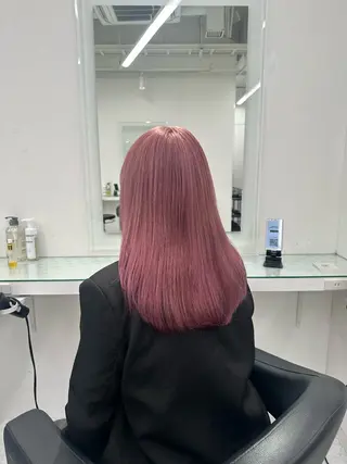 セミロング カラー ❄最強かわいいカラー ❄️MINA❄️のヘアスタイル