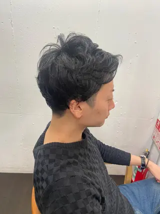 ショート カラー パーマ ヘアアレンジ メンズ キッズ ネイル マツエク・マツパ アイブロウ 久木原 ゆりのヘアスタイル
