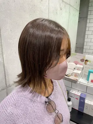 ミディアム カラー ✂︎newi池袋✂︎ 長谷川寛のヘアスタイル