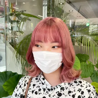 カラー ピンクカラー🎀/ ミルクティー🍼花音のヘアスタイル