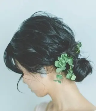 ミディアム ヘアアレンジ Tukihi ☆のマツエク・マツパデザイン