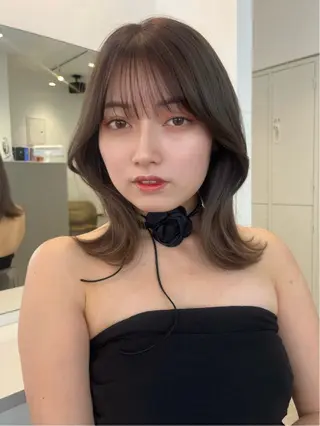 ミディアム カラー SOYON 🤍CHIZU🤍.のヘアスタイル